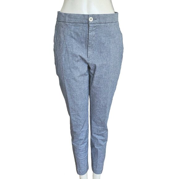45R BLUE COTTON BLEND PANTS (ONE SIZE) - Picture 1 of 7